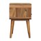 Homeroots 22" Brown Solid Wood One Drawer Nightstand 651855 - alternate 2
