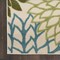 Homeroots 6' X 9' Dark Green Green Yellow And Blue Floral Indoor Outdoor Area Rug 548073 - alternate 3