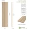 Ekena Millwork Rustic Two Board Joined Board-n-Batten Knotty Pine Faux Wood Shutters w/No Batten, 11W x 80H, PR SHUBJN11X80KPPR - alternate 2