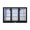 Koolmore Three Door Back Bar Cooler Counter Height Beverage Refrigerator, Mini Drink Fridge BC-3DSL-BK - alternate 2