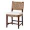 Bali & Pari Alise Handwoven Seagrass Dining Chair with Mahogany Wood Frame - Woven Back and Seat, Earthy Brown 259-14245-ZORO - alternate 1