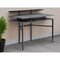 Homeroots 43" Gray and Black Writing Desk 543759 - alternate 1