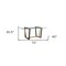 Homeroots 72" Clear And Gold Glass And Iron Sled Base Dining Table 569431 - alternate 3
