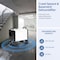 Edendirect 150 pt. 6,000 sq. ft. Bucketless Commercial Dehumidifier in White for Crawl Space, Basement ZR-AP60-2401 - alternate 2