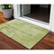 Homeroots 3' X 5' Lime Green And Ivory Abstract Washable Indoor Outdoor Area Rug 602713 - alternate 1