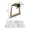 Amerock Blackrock Golden Champagne Contemporary 6-13/16 in 173 mm Length Towel Ring BH36002BBZ - alternate 4