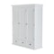 Homeroots 62" Off White Solid Wood Frame Standard Curio Cabinet With Six Shelves 523199 - alternate 2