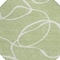 Homeroots 8' Artichoke Green And Ivory Round Abstract Washable Indoor Outdoor Area Rug 597453 - alternate 2