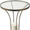 Homeroots 24" Black And White Glass Round End Table 380677 - alternate 3