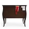 Homeroots 34" Brown Solid Wood Two Drawer Dresser 389784 - alternate 3