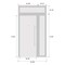 Vdomdoors Front Exterior Prehung Steel Door Ronex1477 Black Enamel Sidelight and Transom Window Sidelite RONEX1477EXD-BLK-W36+12xH80+16-LH-I - alternate 3