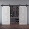 Sartodoors Double Barn Door 84x84 inches White Solid Core Modern Interior ROYAL9855DB-B-EMAL-8484 - alternate 1