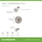 Symmons Dia HydroMersion Multi Spray Single Handle Tub and Shower Faucet Trim Kit  (Valve Not Included) 3592BSTN15TRM - alternate 2