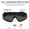 Bison Life Safety Goggles, Black Lens, Anti-Fog & Anti-Scratch, Elastic Strap, Mirage Series SH-MRSG-BKLBKS-MS19 - alternate 4
