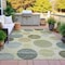 Homeroots 3' X 5' Taupe Beige And Ivory Geometric Washable Indoor Outdoor Area Rug 630597 - alternate 1