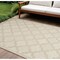 Homeroots 8' X 10' Cream And Beige Trellis Indoor Outdoor Area Rug 551117 - alternate 4