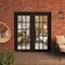 Vdomdoors Front Exterior Prehung Metal-Plastic Double Doors Clear Glass / MANUX 8151 Matte Black / Office Com MANUX8151DEXD-BLK-W72xH80-RH-I - alternate 2