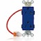 Leviton Straight Blade Receptacle, 5-20R, 20 A, 125V AC, Flush Mount, Self-Grounded M1636-SCB - alternate 1