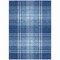 Homeroots 10' X 14' Navy Blue Black And Ivory Plaid Washable Indoor Outdoor Area Rug 596350 - alternate 2