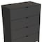 Homeroots 30" Dark Gray Four Drawer Standard Chest 552264 - alternate 2