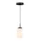 Westinghouse Shamus 1-Light Indoor Mini Pendant, Black, White Opal Glass 6135400 - alternate 2