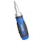 Vulcan Screwdriver Ratchet, No 0, No 1, No 2, 3/16, 1/4 Drive, Philips & Slotted Drive, 4-1/2 OAL, Plastic Handle 900063 - alternate 1