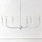 Jonathan Y Ainsley 35" 6-Light Grand Traditional Farmhouse Adjustable Swooping Arm Candle-Style Metal LED Chand JYL9562A - alternate 2