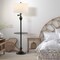 Jonathan Y Cora 60" Modern Metal LED Floor Lamp with Integrated Glass Side Table and Swing Arm, Black JYL3055D - alternate 2