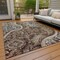 Homeroots 8' X 10' Brown Beige And Tan Floral Medallion Washable Indoor Outdoor Area Rug 603176 - alternate 2
