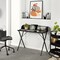 Homeroots 47" Black Wood and Metal X-Shape Computer Desk 568034 - alternate 3