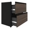 Bestar Connexion 34W Add-On Lateral File Cabinet, Antigua & Black 93620-000052 - alternate 2