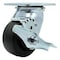 Service Caster 4 Inch Stainless Steel Polyolefin Swivel Caster with Ball Bearing and Brake SCC SCC-SS30S420-POB-TLB - alternate 1