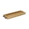 Homeroots Long Wood Tray with Metal Handles 401774 - alternate 2