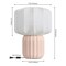 Jonathan Y Leola 10 in. Modern Contemporary Ceramic Fluted Mini w/Ribbed Cocoon Pumpkin Shade LED Table Lamp, Li JYL4202B - alternate 2