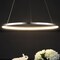 Jonathan Y Brice 23.75" Modern Contemporary Metal Round Integrated LED Pendant, Chrome JYL7203C - alternate 2