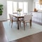 Homeroots 5' X 8' Sky Blue And Ivory Geometric Washable Indoor Outdoor Area Rug 602444 - alternate 2