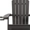 Homeroots 35" Black Heavy Duty Plastic Adirondack Chair 530694 - alternate 2