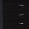Homeroots 31" Black Three Drawer Dresser 472119 - alternate 2