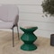 Leisuremod Aura Modern Side Table - Double Hourglass Design, ABS Plastic, Indoor/Outdoor Use AST15G - alternate 3