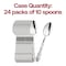 Smarty Had A Party Silver Baroque Disposable Plastic Dinner Spoons, 240PK 8330-SV-CASE - alternate 2