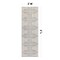 World Rug Gallery Bohemian Stripes Washable Non Slip Runner Rug 2 ft x 6 ft Ivory WR73IVORY2X6 - alternate 2