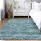 Homeroots 3' X 5' Teal Blue And Aqua Southwestern Washable Indoor Outdoor Area Rug 588732 - alternate 2