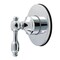 Kingston Brass Single-Handle Six-Way Diverter Valve with Round Trim Kit, Polished Chrome KS4031TAL - alternate 1