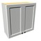 Rigel Cabinetry Kitchen Wall Cabinet, 30 in W x 30 in H, 2-Door, Raw Maple, Solid Wood RTA - 806211 - alternate 1