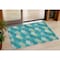 Homeroots 3' X 5' Emerald Gray And Ivory Polka Dot Washable Indoor Outdoor Area Rug 594232 - alternate 1