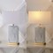 Jonathan Y Chloe 24.5" Modern Coastal Iron/Marbled Ceramic LED Table Lamp with USB Charging Port, Blue/Whi, 2PK JYL1140A-SET2 - alternate 2