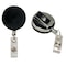 Sicurix Heavy Duty Round ID Badge Reel with Belt Clip, Black, 3PK 68814 - alternate 2