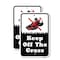 Signmission Keep Off The Grass, 12'' X 18'' 2 Signs, Heavy Gauge Aluminum, 2PK A-1218-2PACK-25127 - alternate 1