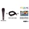 Jammin Pro MYBLACK Style Unidirectional Dynamic Microphone w/XLR Jack Cable & Karaoke Software MIC016 - alternate 2