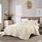 Homeroots Beige King 100% Cotton 220 Thread Count Washable Down Comforter Set 528874 - alternate 2